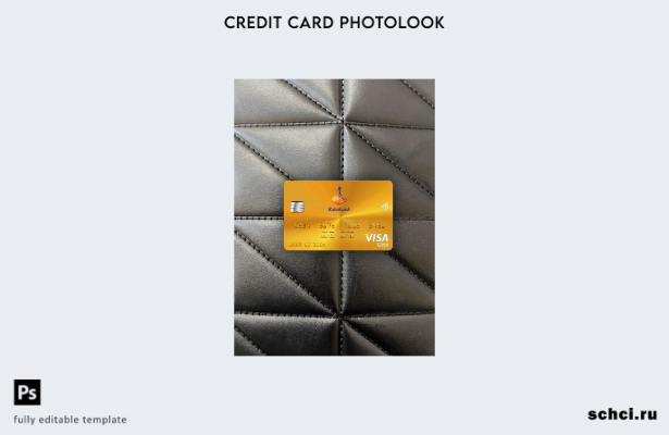 цифровая загрузка Нидерланды Rabobank Visa Gold Card фотоизображение переднего ш